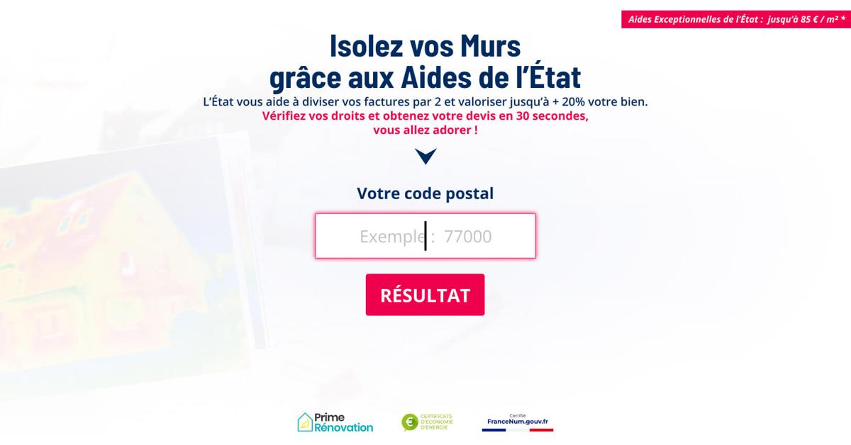 Exemple de landing page Kaptos